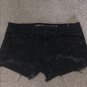 black american eagle shorts